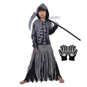 Tema Kostüm Kız Ölümü Korku Hayalet Oyunlar Eldiven Oyunları Eldivenler Karanlık Korku Halloween Giyim Partisi Orak Z230804