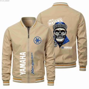 Мужские куртки 2023 Осенью Новая мотоциклетная куртка Yamaha Hip-Hop Harajuku Bomber Juper