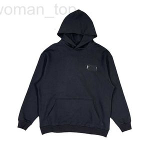 Erkek Hoodies Sweatshirts Designer 22SS B'nin Yüksek kaliteli Kara Bant Kazak OS Gevşek Versiyon Kanguru Hood Hooded 4N6W