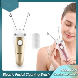 Kadınlar elektrikli epilatör vücut yüz epilasyon defereareer pamuk iplik depilator lady tıraş makinesi yüz saç çıkarma güzelliği