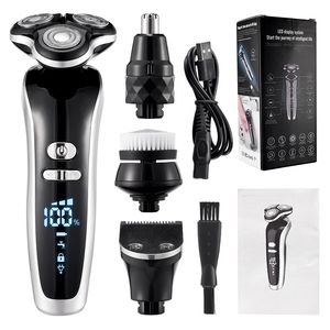 Electric Shavers Shaver For Men 4D Beard Trimmer USB Rechargeable Professional Hair Cutter Adult Razor 230803
