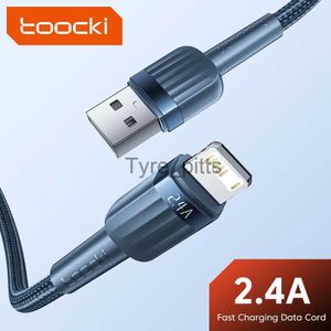 Chargers/Cables Toocki USB Cable For iPhone 14 13 12 11 Pro Max Mini XS XR 8 7 Plus SE 2.4A Fast Charging For iPhoneCharger USB Lightning Cable x0804