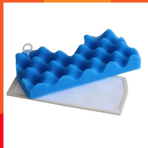 New 1 Set Blue Sponge Filter + 1 Set Dust Hepa Filter for Samsung DJ63-00669A SC43-47 SC4520 SC4740 VC-9625 VC-BM620 Vacuum Cleaner