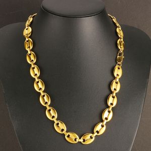 Wedding Jewelry Sets Coffee Bean Chain Necklace Bracelet for Men Women Gold Plated Stainless Steel Classic Casual Accessories 230804