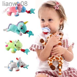 Pacifiers# Baby Pacifier Silicone Cute Cartoon Animals Shape Pacifier Detachable Doll Newborn Plush Nipple Soother Toys Pacifier x0804