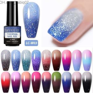 Stickers Decals LILYCUTE 7ml Hot gel nail polish Vernis Semi permanent 3-layer Temperature Change Nail gel Soap gel DIY Design Z230804