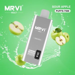 Оптовая продажа фабрики MRVI 7500 Puffs Bar Одноразовые сигареты Vape E Vaping Style Аккумуляторная батарея 600 мАч 15 мл Pod Original Band King 12000 razz bar