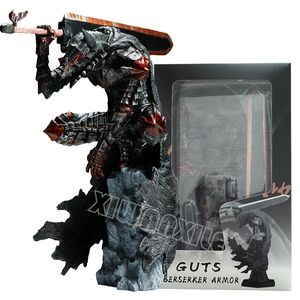 Military Figures 25cm Berserk Guts L Anime Figure Guts Berserker Armor Action Figure Berserk Black Swordsman Figurine Collection Model Doll Toys 230803