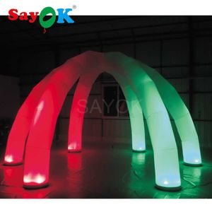 Sıcak Satış LED ışıkları/şişme örümcek çadırları/şişme kemer çadırları ile ucuz şişme kemer çadırları partiler için çubuklar ve etkinlikler