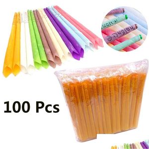 Ear Care Supply 100Pcs Treatment Healthy Candles Wax Removal Cleaner Indiana Therapy Fragrance Candling Drop Delivery Health Beauty Dh8Sc