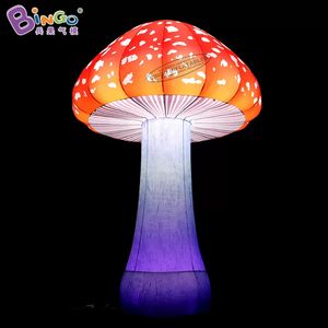 Оптовая продвижение цена декоративной надувной грибы с светодиодными игрушками