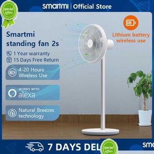 Outros Home Garden Smartmi Electric Fan 2S/3 Zlbplds03Zm/05Zm Portable Wireless Standing Floor For Summer Natural Breezes Technolog Dhybd