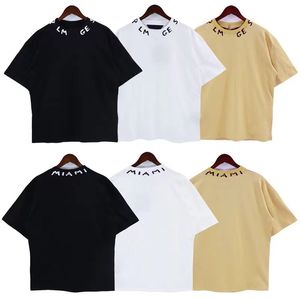 Erkek Tişörtler Tasarımcı Gömlek Erkekler İçin Tişört Tişörtlü Kadın Moda Boyun Baskı Kısa Kollu Tişört Gevşek Büyük Boyutlu Sokak Giyim Anti-Pamuklu% 100 Pamuk Tees Üstleri