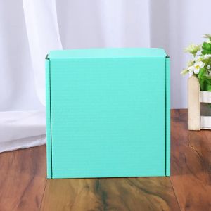 15*15*5cm Oluklu Kağıt Kutular Renkli Hediye Ambalaj Katlanır Kutu Kare Paketleme Boxjewelry Paketleme Karton Kutuları Fabrika Outlet