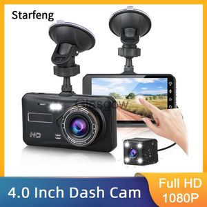 DVRs de carro Dash Cam Câmera frontal e traseira CAR DVR Gravador de vídeo de carro Caixa preta de veículo FHD 1080P Gravador de driver de visão noturna x0804 x0804