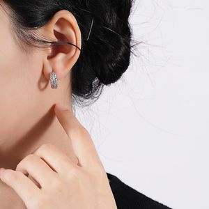 Orecchini a cerchio VIANRLA Piuma d'argento sterling 18k placcato oro gioielli orecchino regalo donna goccia