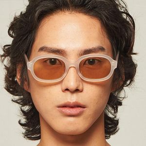 Óculos de Sol Atacado de Alta Qualidade Vintage Armação Pequena Óculos de Sol UV Protectoin Colorido Moda Multicolor Oval Para Homens Mulheres