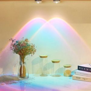 Other Home Decor Bedroom Lights Touch Sunset Lamp Cabinet Ambient Night Light for Wall Lamps Kitchen Closet Cupboard Decoration Lightinng 230807