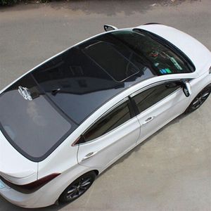 1pcs yüksek parlak siyah pvc vinil araba sunroof film diy su geçirmez saha ışığı membran çatı oluklu araba dekorasyon filmi panoramik hava 252i