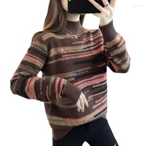 Женские свитера Осень Зимний Корейский Свободный теплый вязаный свитер Пету