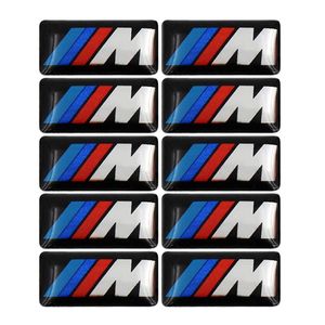 100 pçs Tec Sport Wheel Badge 3D Emblema Sticker Decals Logo For BMW M Series M1 M3 M5 M6 X1 X3 X5 X6 E34 E36 E6 Car Style Sticker2536