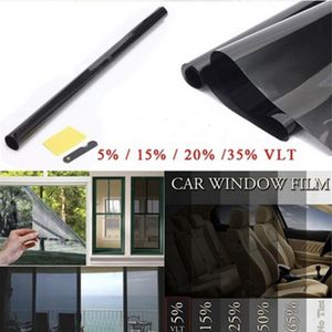 Profesyonel Siyah Araba Pencere Tint Film Rulo Kazaya Dayanıklı Rulo Otomatik Ev Araba Cam Sticker için% 50 VLT 50 300CM253J