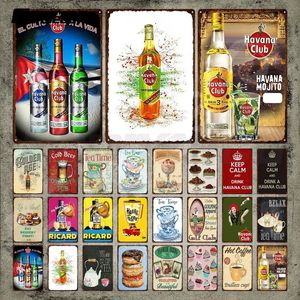 Clássico Beer Metal Sign Coffee Iron Sticker Beer Tea Time and Cupcake Vintage Tin Sign Wall Beer Art Stickers for Bar Pub Club Home Decoration 30X20CM w01