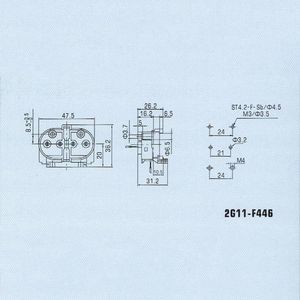 Держатели лампы 2G11-F446/B Флуоресцентная H Tube 4pin Base Top Light Socket for Table PL-L