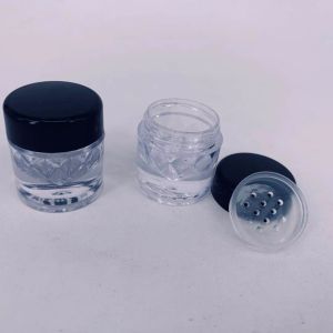 Оптовая роскошная мини-форма алмаза свободная бутылка пустого пустых корпуса- перемещение косметической блеск для эдзоров порошкообразной коробки