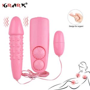 Tasarım Çift titreşimli yumurta G-spot masajcı erkek kadın anal vajina yapay penis mastürbasyon klitoris stimülatör