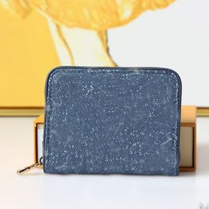 Yüksek kaliteli cüzdan çantası para cepli mini tek fermuarlı mühürlü depolama çantası parlak harf baskı deseni tuval malzeme moda unisex