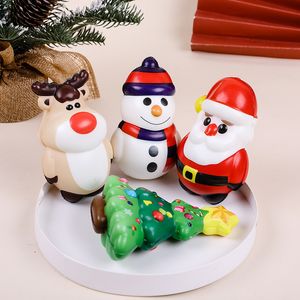 PU Squishy Anti Stress Reliever Toy Doll Santa Claus Reindeer Christmas Gift Slow Rebound Antistress Squeeze Toy For Christams