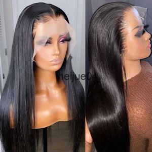 Human Hair Capless Wigs 13X4 Lace Front Wig Bone Straight 180 Density Peruvian Remy Human Hair Wigs For Black Women Pre Plucked Lace Frontal Wigs x0802