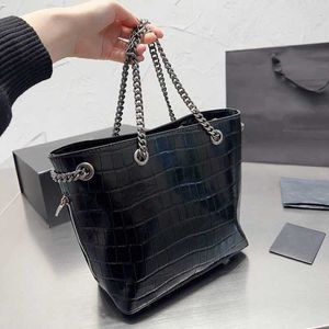 Top Shoulder Bags Designers Bucket y Letter Designer Bag Women Luxurys Handbag Leather Tote Fashion Black Chain Purses