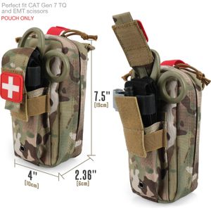 Day Packs Tactical Pouch Molle EMT SingleHanded First Aid Bag Outdoor Survival Supplies with Tourniquets 230807