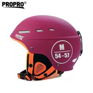 Kayak Kaskları Propro Spor Koruyucu Kayak Kaskı Kış Sıcak Polar Astar Snowboard Snowboard Ski Kask Güvenlik Snow Ski Board Snowmobile Kask HKD230808