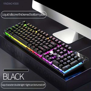 Испытайте максимальный комфорт с Yindiao K500 Silent Mechanical Cellow Keyboard HKD230808