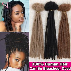 Hair Bulks Human Dreadlocks Loc Kinky Straight Wholesale Crochet Braids Brazilian 60 Strands SIMMEL 230807