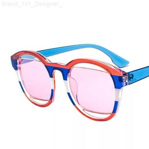 Kadın Moda Ucuz Oval Güneş Gözlüğü Yeşil Mavi Sarı Kırmızı Yuvarlak Plaj Tasarımcı Tonları Case Lady Driving Gözlükleri L230808