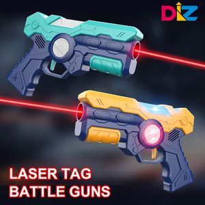Gun Toys Kids Laser Tag Tog Guns Электрический инфракрасный пистолет для детской лазерной битвы боевые игры игрушки оружия подарок для мальчиков для мальчиков на открытом воздухе 230807