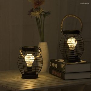 Настольные лампы минималистские ретро -украшения светодиодные ночные светильники домашняя спальня декоративная