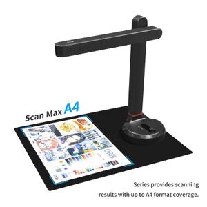 NETUM T101 Autofocus Document Scanner with Smart OCR and LED Desk Lamp for Home and Office Use