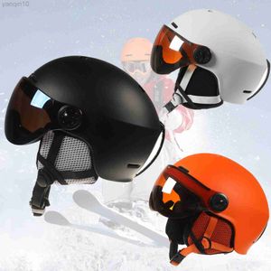 Kayak Kaskları Erkek Kadın Kış Snow Sports Ski Bisiklet Entegre Kalır Snowboard Kask Kapakete Casco Güçlü Yol MTB Bisiklet Kask HKD230808