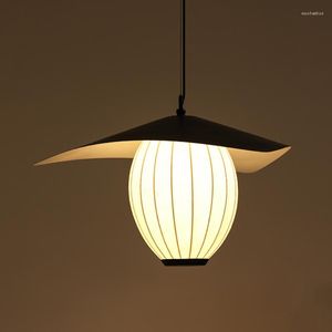 Kolye lambaları Nordic Beyaz İpek Bez Işıkları LED metalik parlaklık tasarımcısı fener tavan asılı oturma odası yatak odası restoranı