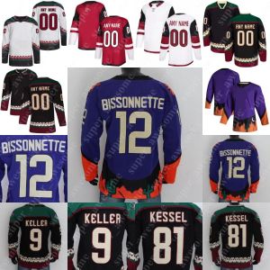 Phoenix'''coyotes''''custom 12 Paul Bissonnette Jersey 18 Logan Cooley Clayton Keller Phil Kessel Shayne Gostisbehere Lawson Crouse Travis Boyd Boyd Schmaltz J