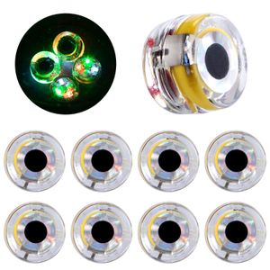 Yemler Cazibe 10 20 PCS Balık lambası çeken LED Fishing Cazibesi Derin Damla Flaşör Hafif Göz Şekli Su Altındaki Bas Halibut Walleye Çekimi 230809