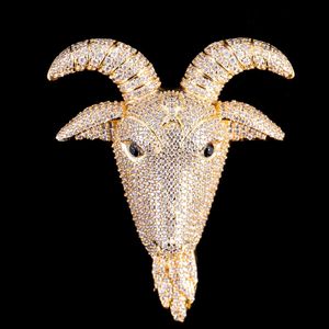Tasarımcı Takı Antilop Head Sagan Mücevher Yüksek Moda Erkek Kolye Kolye 10K 14K 18K Altın Kaplama Soygunluklar
