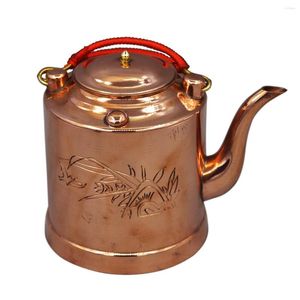Su Şişeleri 1.2L Vintage Bakır Çaydan Çambağı Antika K Yarışı Kalınlaştırılmış Manuel