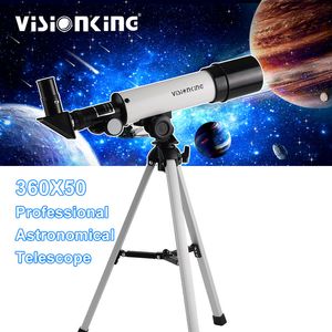 VisionKing 36050 Profesyonel Astronomik Teleskop Stargazer Portatif Tripod Gökyüzü Monoküler Telescopio Uzay Gökyüzü İzleyici Teleskop Gözlem Kapsamı