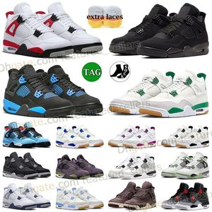 2023 Hot Top Basketball Shoes Jumpman 4 Red Cement Pine Green Black Cat Blue Thunder Designer Men Women Sneakers Midnight Navy What The High Qulity 4s Outdoor Trainers